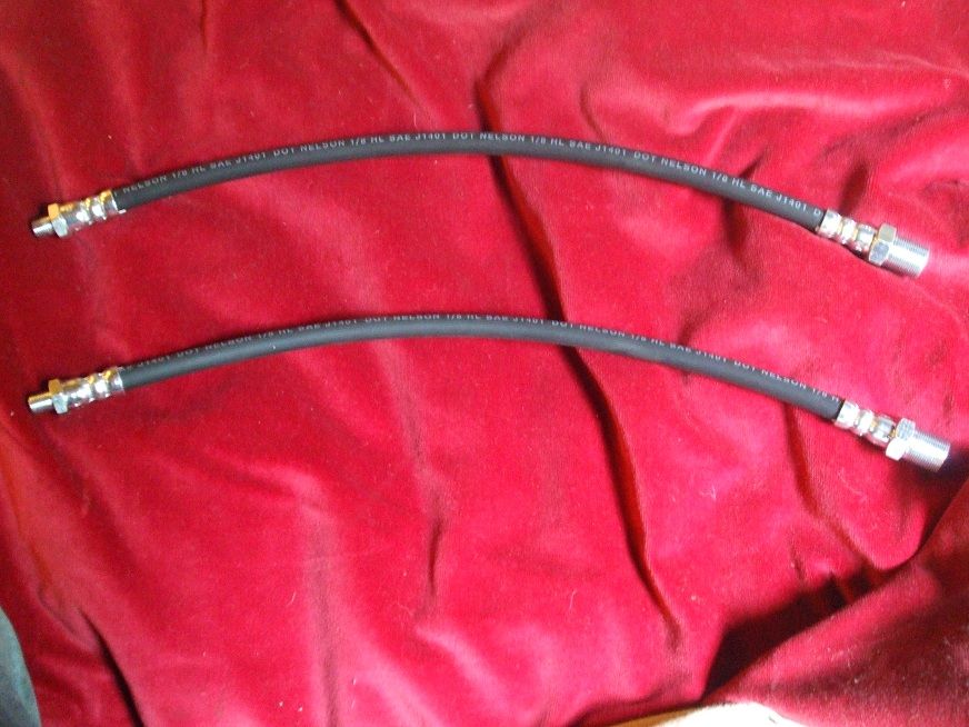 FRONT BRAKE HOSES x2 (Morris Cowley) (1200c & 1500cc) (1954- 58)